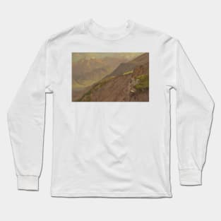 The Goell and Watzmann, near Berchtesgeden by Frederic Edwin Church Long Sleeve T-Shirt